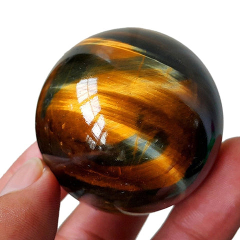 Tiger Eye Quartz Crystal Sphere